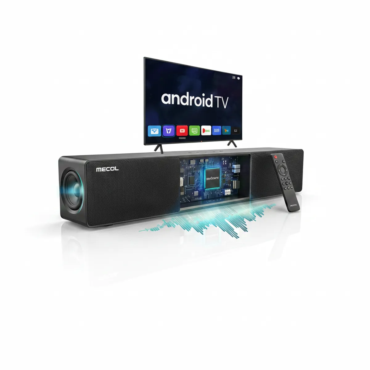 MECOOL - Mecool KS3 Barra Sonido Android TV 12 Dolby Atmos Netflix 4K