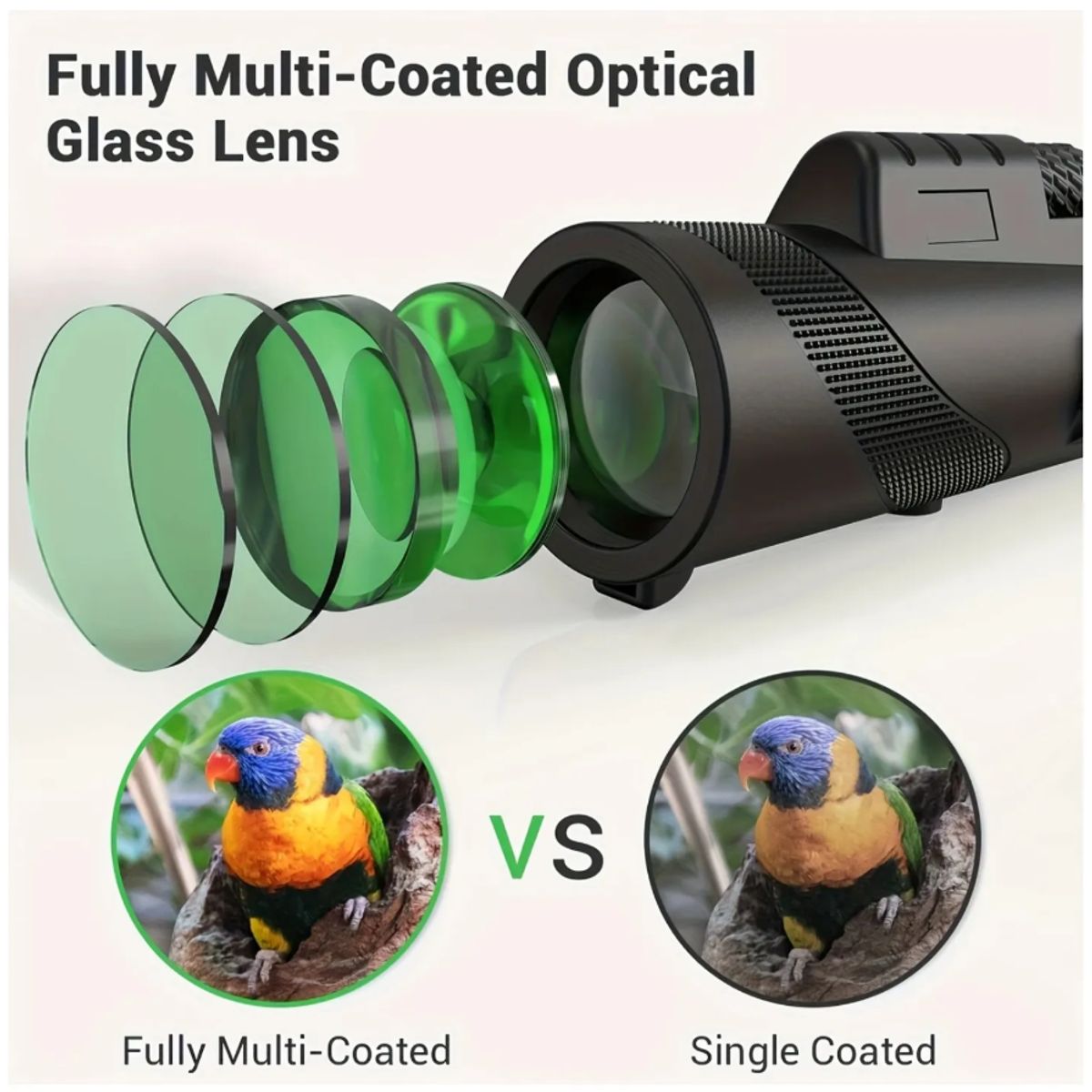 GENERICO - Telescopio Monocular HD de 10x42