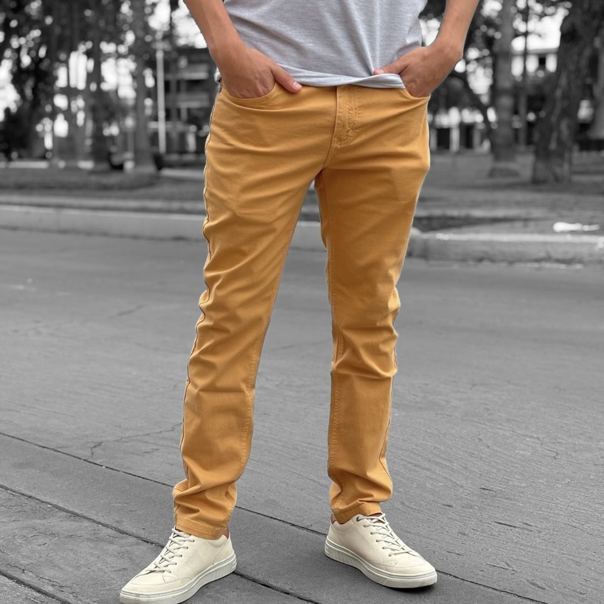 ALDO'S SINCE 1986 - 0101015144-ALDOS-PANTALON DRILL SLIM FIT DE EDICIÓN LIMITADA