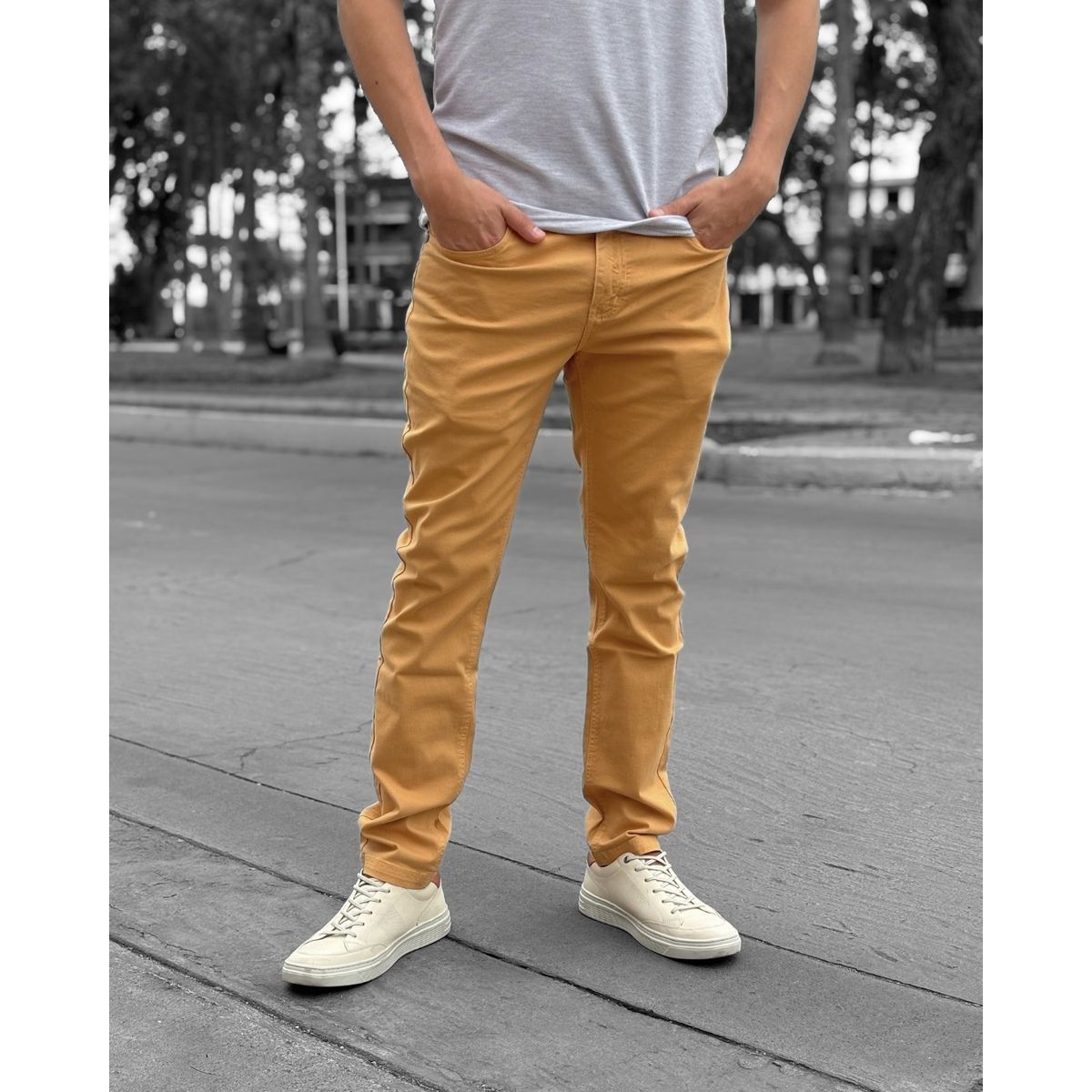 ALDO'S SINCE 1986 - 0101015144-ALDOS-PANTALON DRILL SLIM FIT DE EDICIÓN LIMITADA