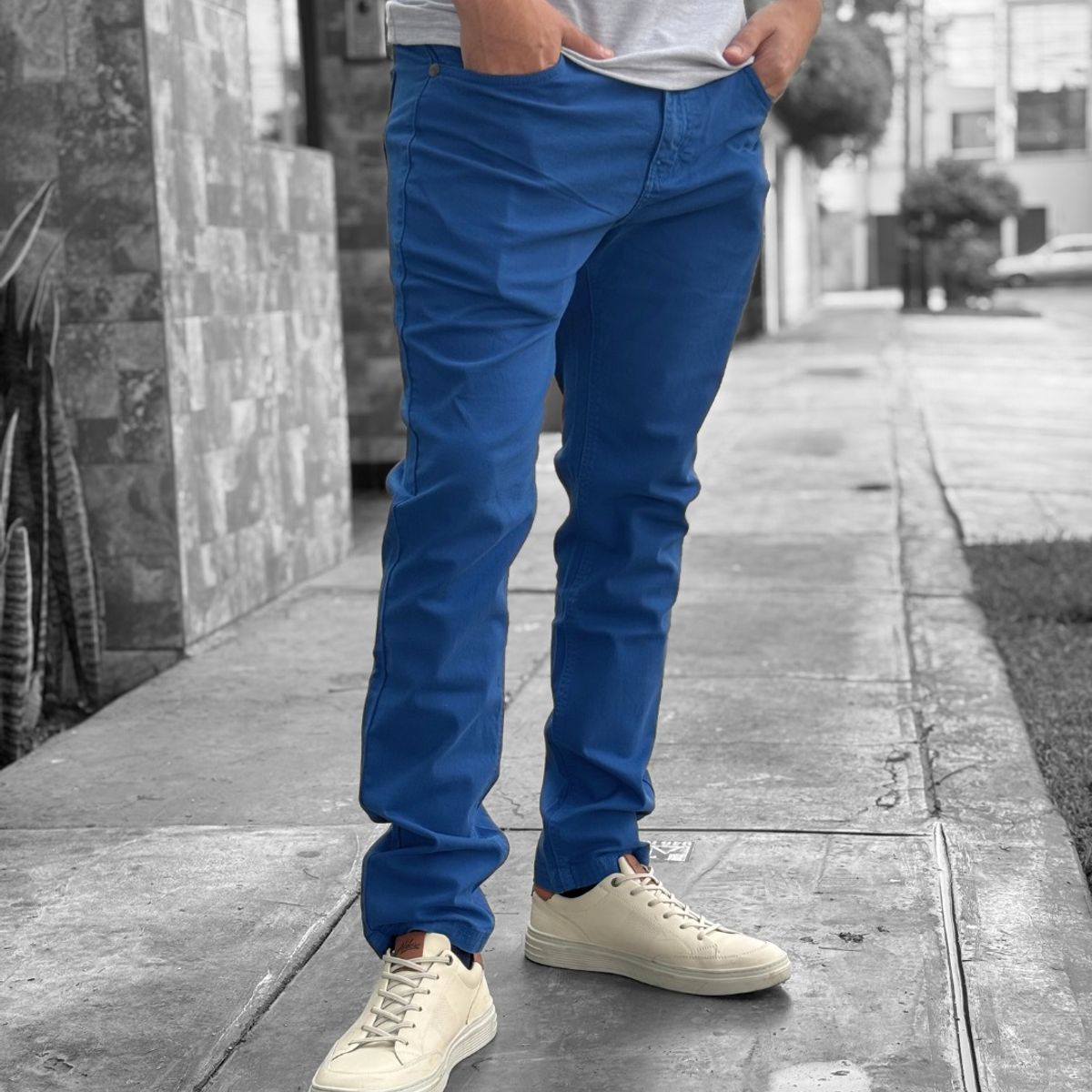 ALDO'S SINCE 1986 - 0101015601-ALDOS-PANTALON DRILL SLIM FIT DE EDICIÓN LIMITADA