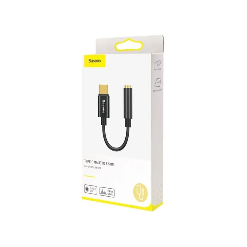BASEUS - BASEUS OTG Adaptador Tipo C a 3.5 AUDIO NEGRO