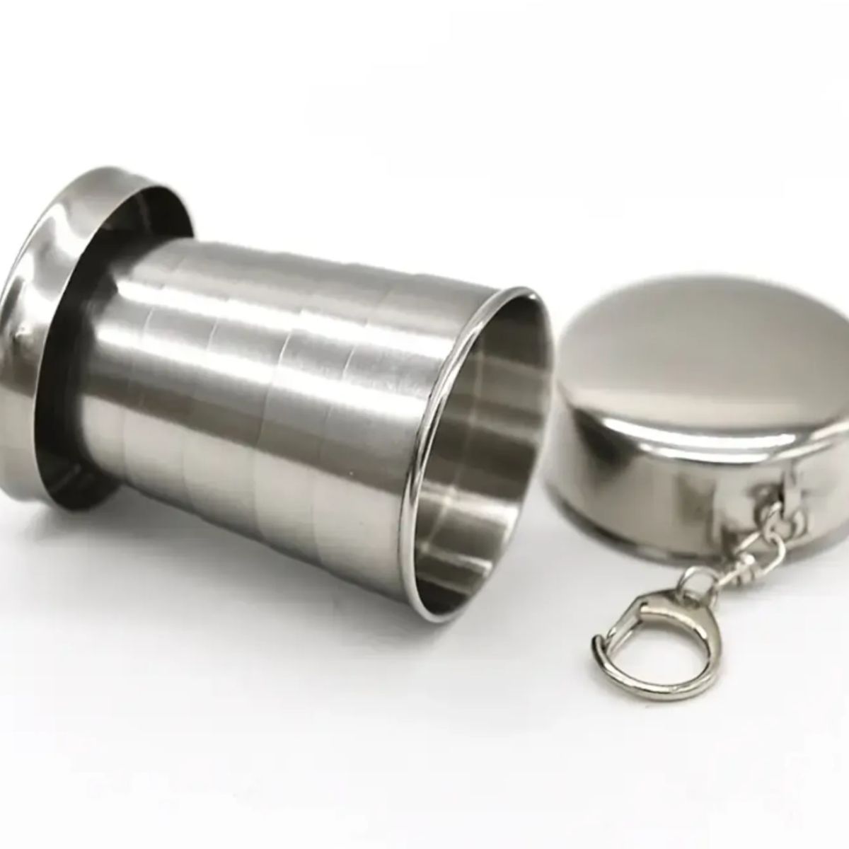 GENERICO - Taza de Viaje Plegable para Exteriores de 450 ml Inox