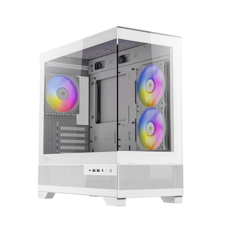 GENERICO - Case PC Antec CX500M White Mid Tower - 3 Ventiladores 2 Vidrios Temp