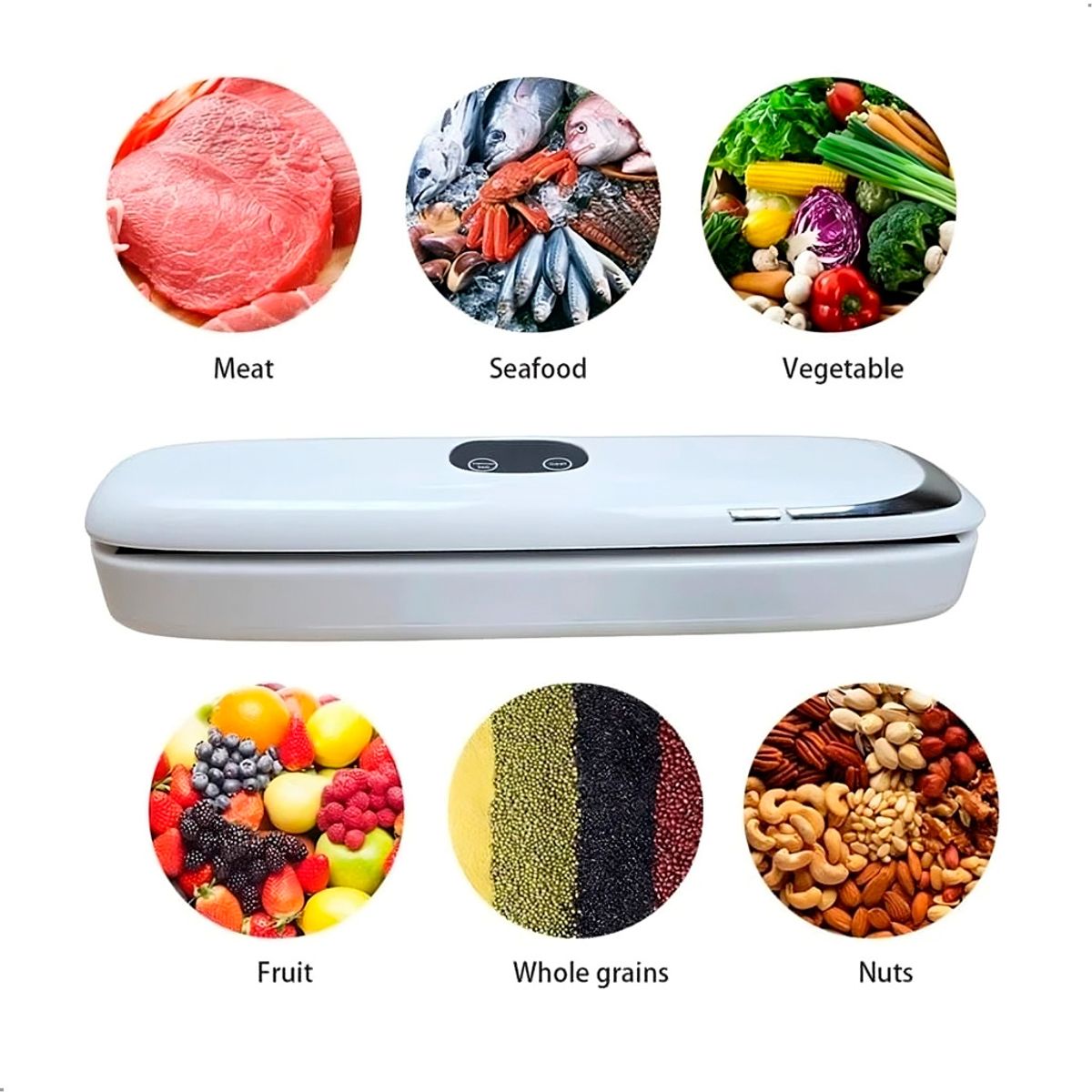 GENERICO - Selladora De Bolsa Al Vacío MK-801 Pantalla Lcd De Alimentos