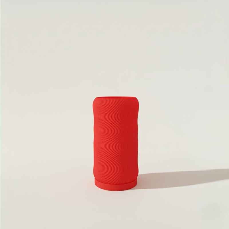 GENERICO - Lámpara Ondaris de impresión 3D Rojo