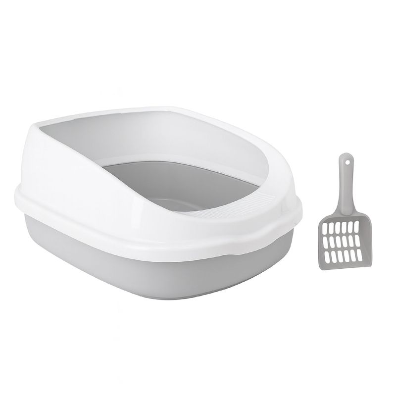 CAT OH - Arenero Oasis para gatos con pala  Gris