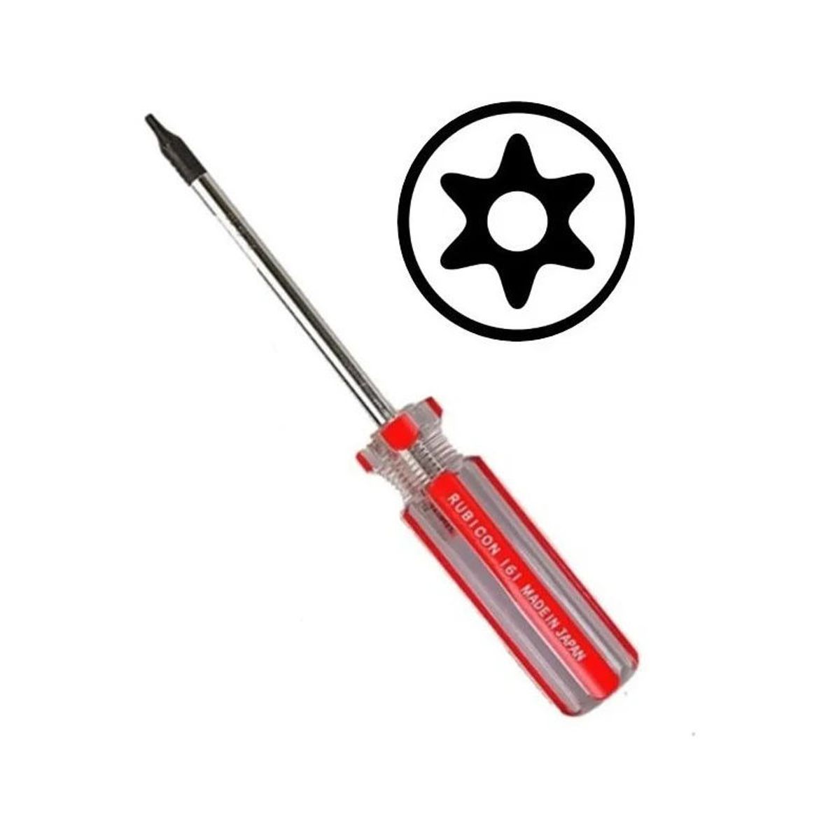 RUBICON - Desarmador Torx 6 Con Seguro Rubicon TORX 6