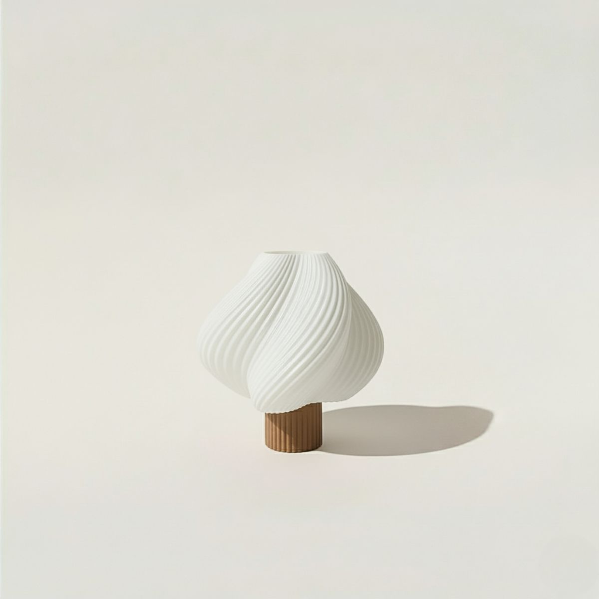 GENERICO - Lámpara SugarLush de impresión 3D Blanco y marrón