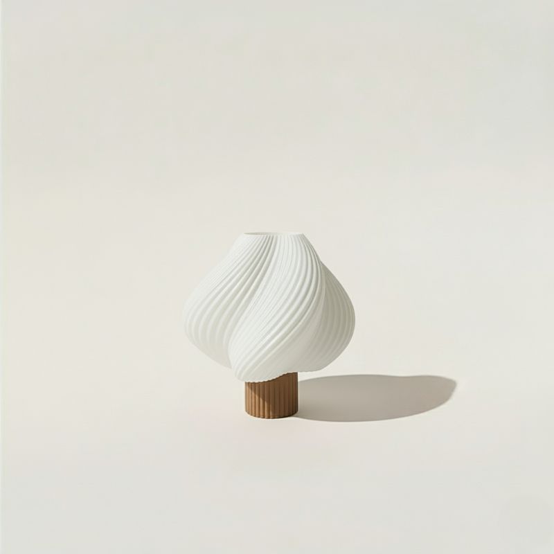 GENERICO - Lámpara SugarLush de impresión 3D Blanco y marrón