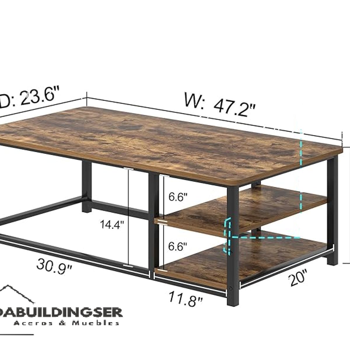 GENERICO - Mesa Centro Moderna ROTUCI