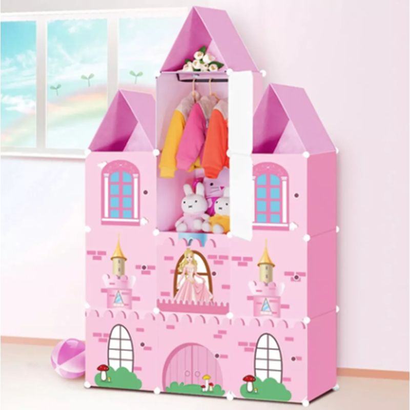 GENERICO - ARMARIO ORGANIZADOR CASTILLO INFANTIL DE JUGUETES