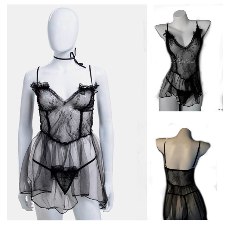 GENERICO - Babydoll de Encaje para Dama