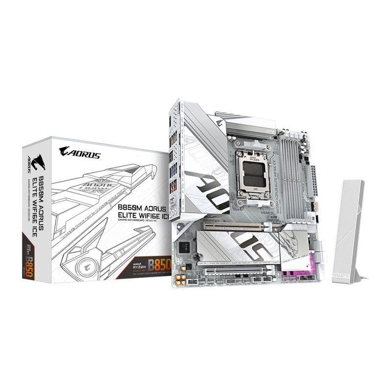 GIGABYTE - Placa Base GIGABYTE B850M AORUS ELITE WIFI6E - Chipset AMD B850 Sock