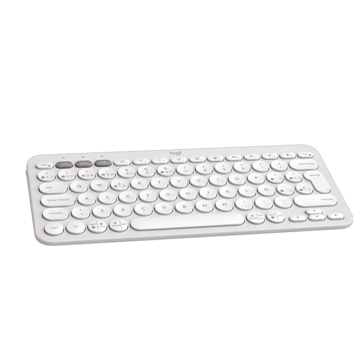 LOGITECH - Teclado Logitech K380S Bluetooth Wireless - Color Blanco