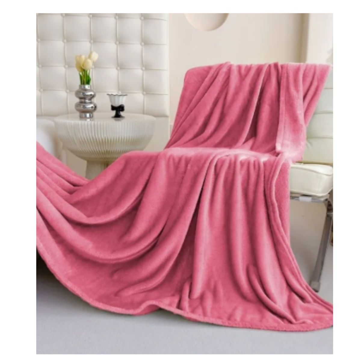 CUTE - MANTA  PIEL DE DURAZNO EN 2 PLAZAS