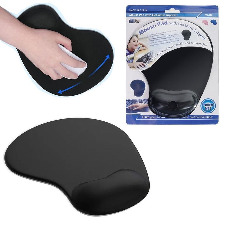 GENERICO - Mouse Pad alfombrilla ergonomica con gel y memoria