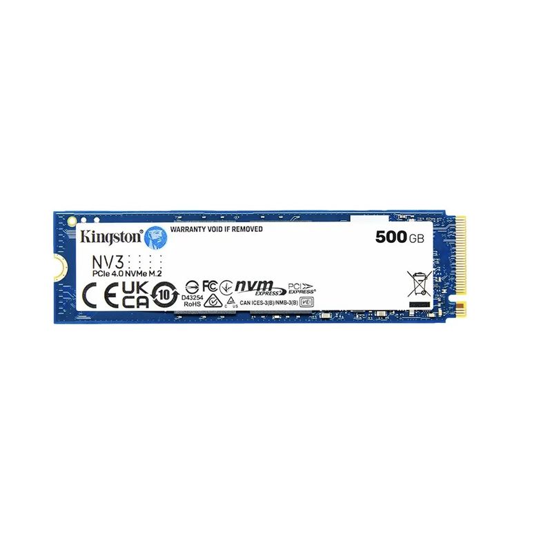 KINGSTON - Disco SSD Kingston 500GB NV3 PCIe 4.0 NVMe M.2 SSD