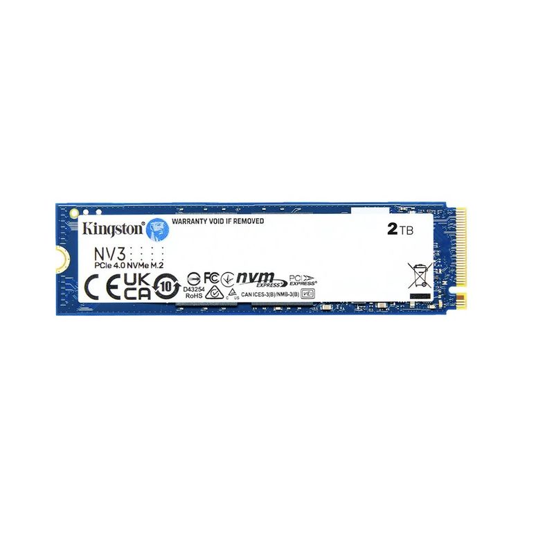 KINGSTON - Disco SSD Kingston 2TB NV3 PCIe 4.0 NVMe M.2 SSD