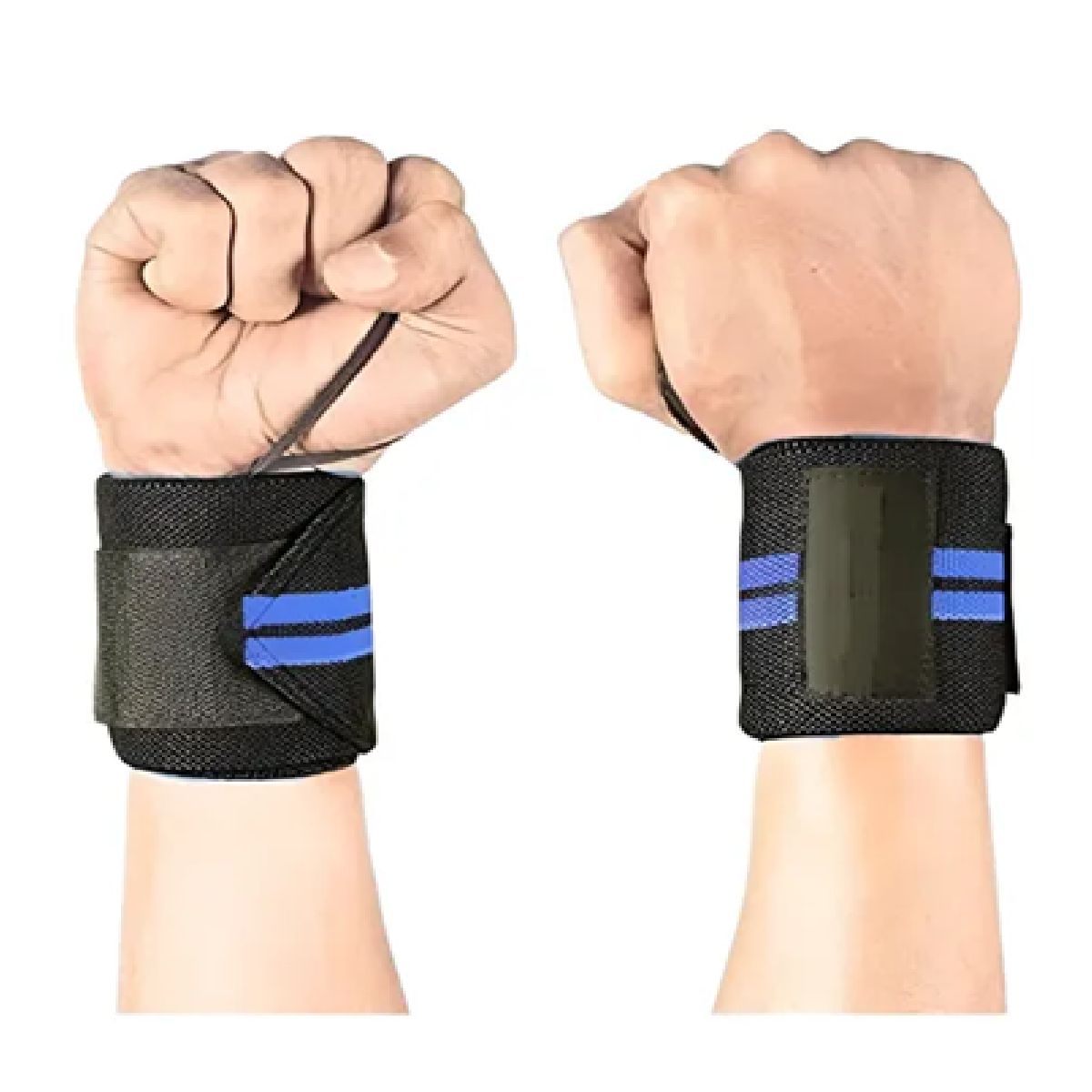 GENERICO - Muñequera de Potencia Elastica Azul   Para gym