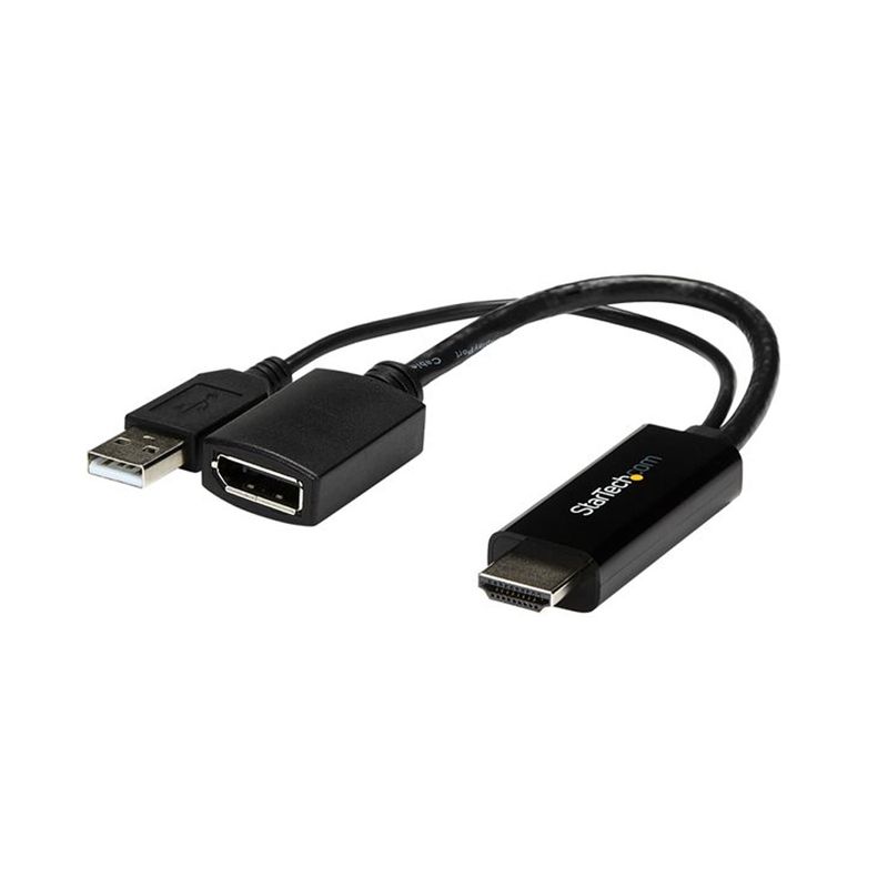 STARTECH - Adaptador HDMI a DisplayPort 4K 30Hz StarTechcom - Conversor Activo