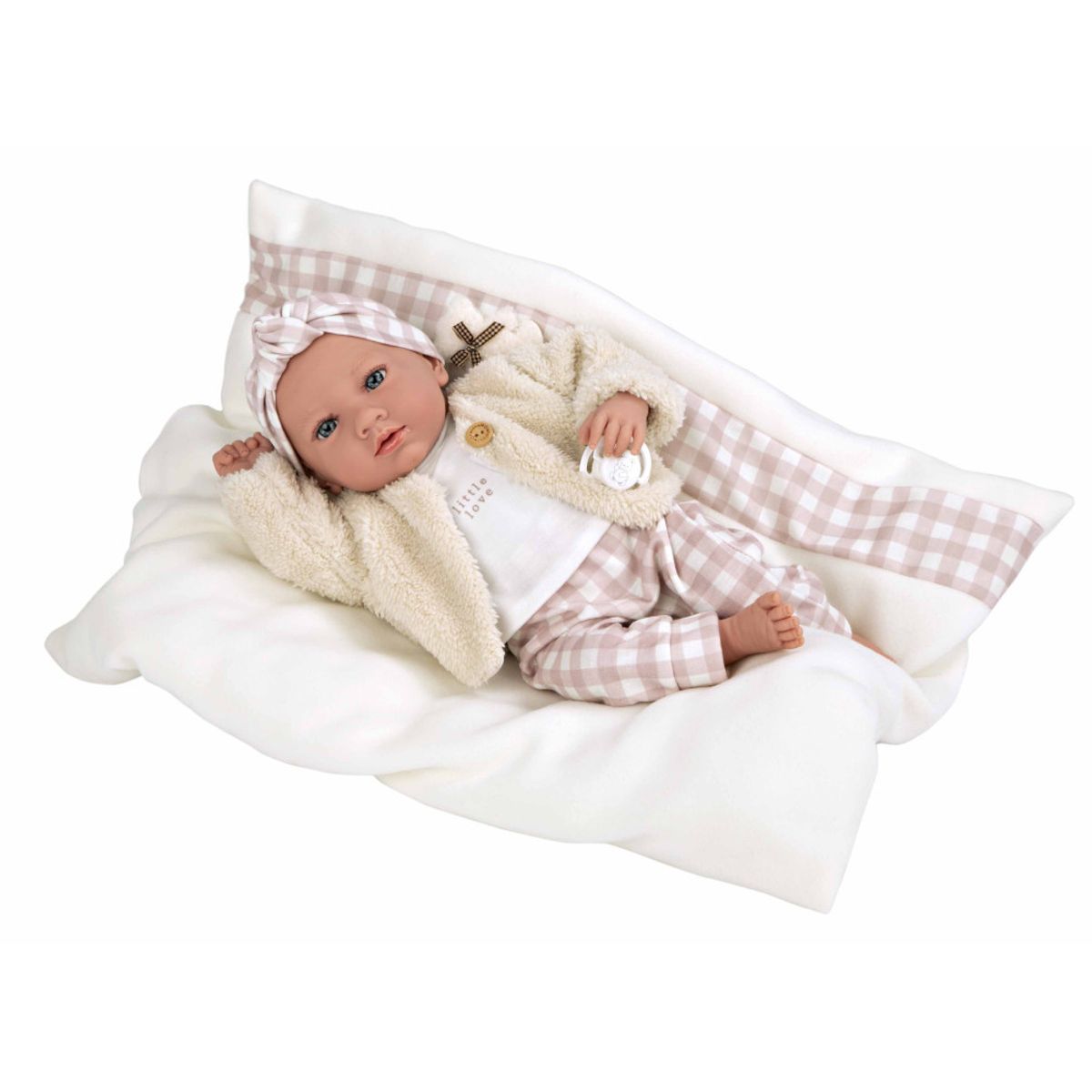 MUÑECAS REBORN - Muñeca Elegance 40 cm Aria Rosa con Cojín  60824