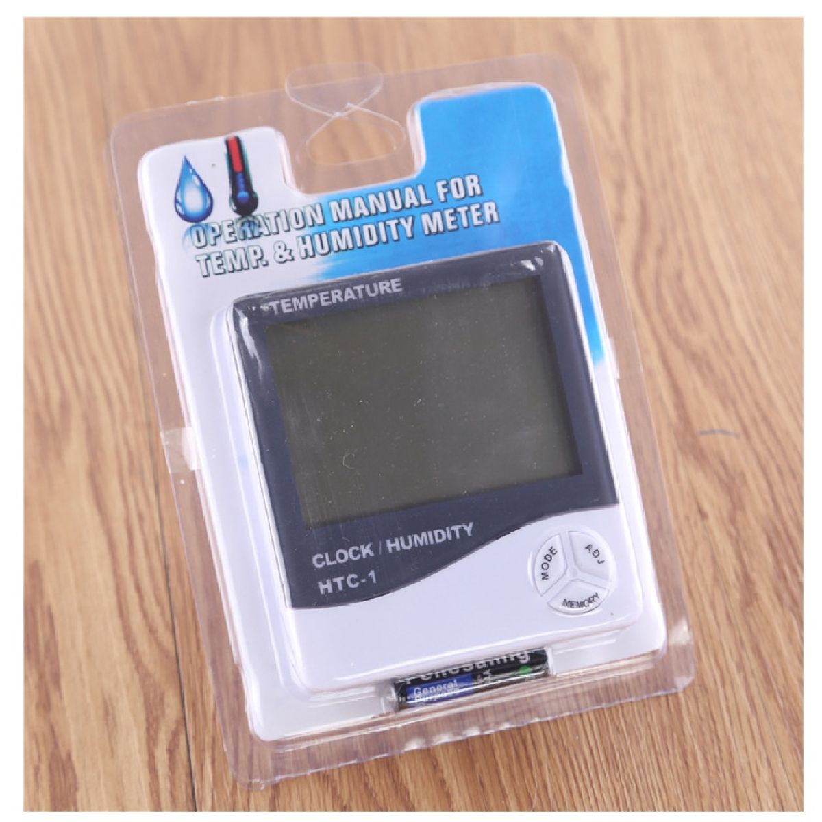 GENERICO - Termohigrometro Digital temphumedadreloj Htc-1 con pila