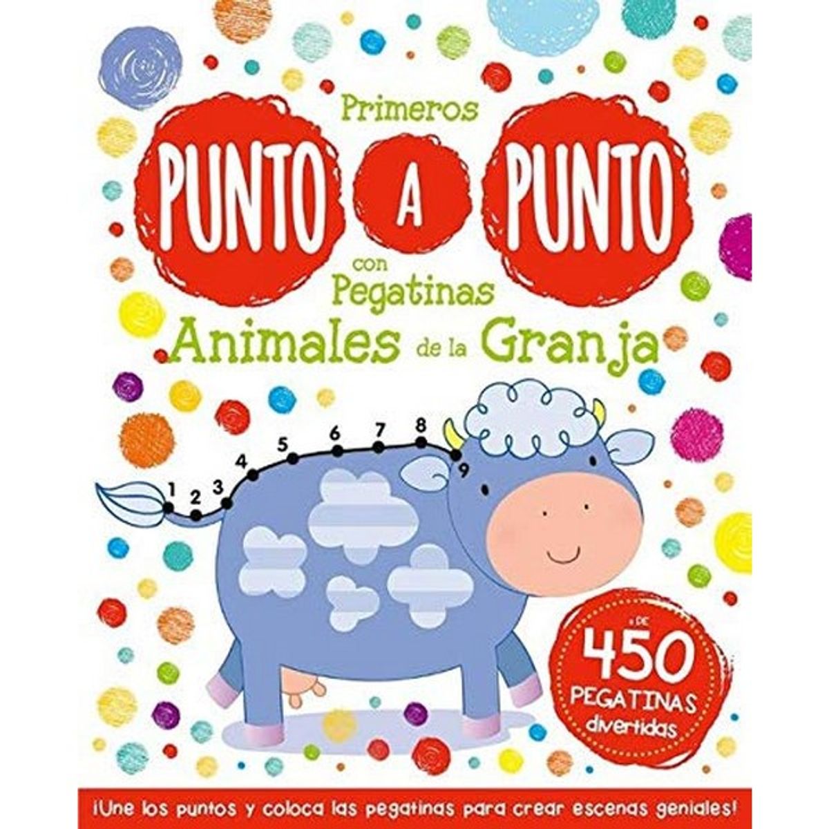GENERICO - PUNTO A PUNTO CON PEGATINAS ANIMALES DE LA GRANJA