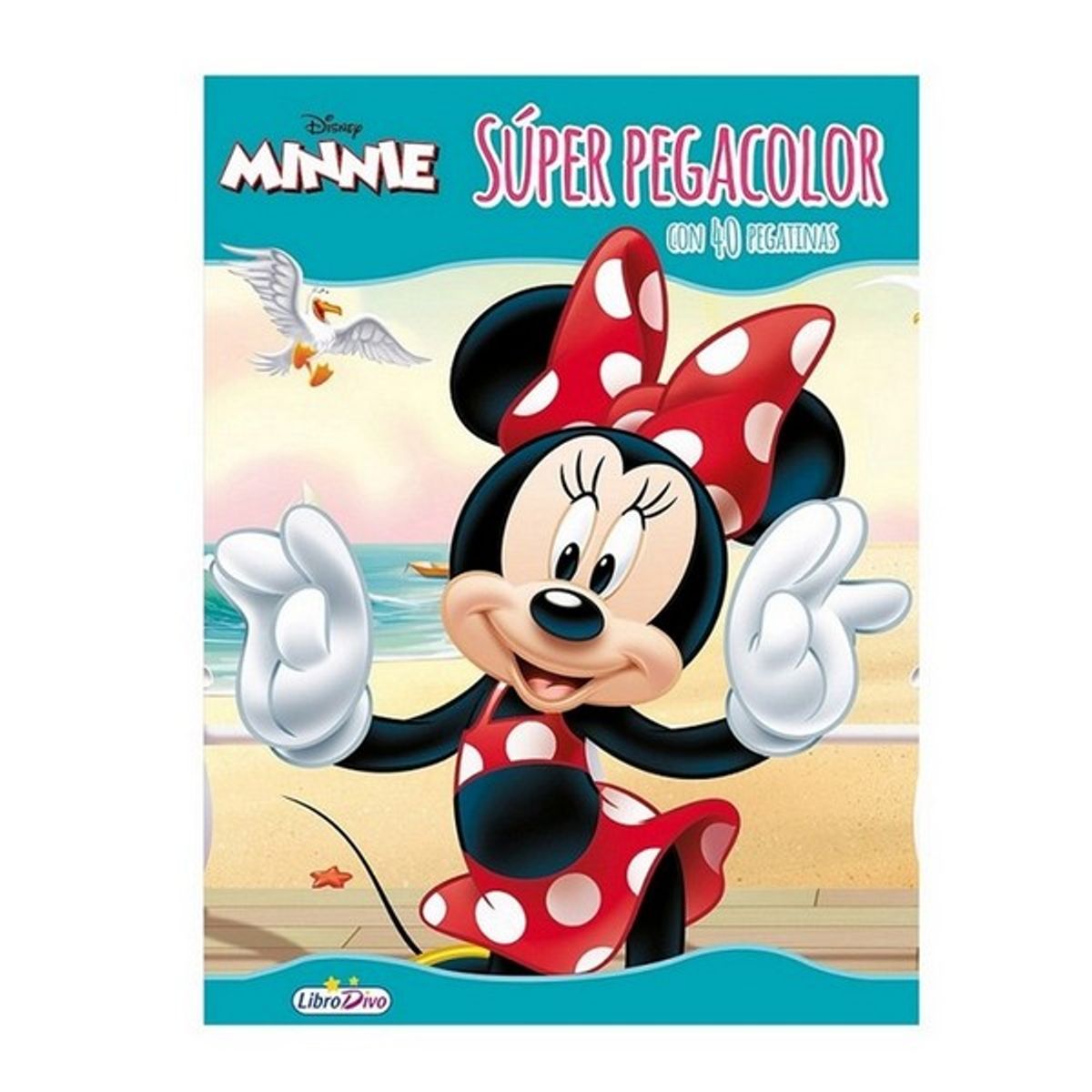 DISNEY CLASICOS - Libro Infantil SUPER PEGACOLOR MINNIE