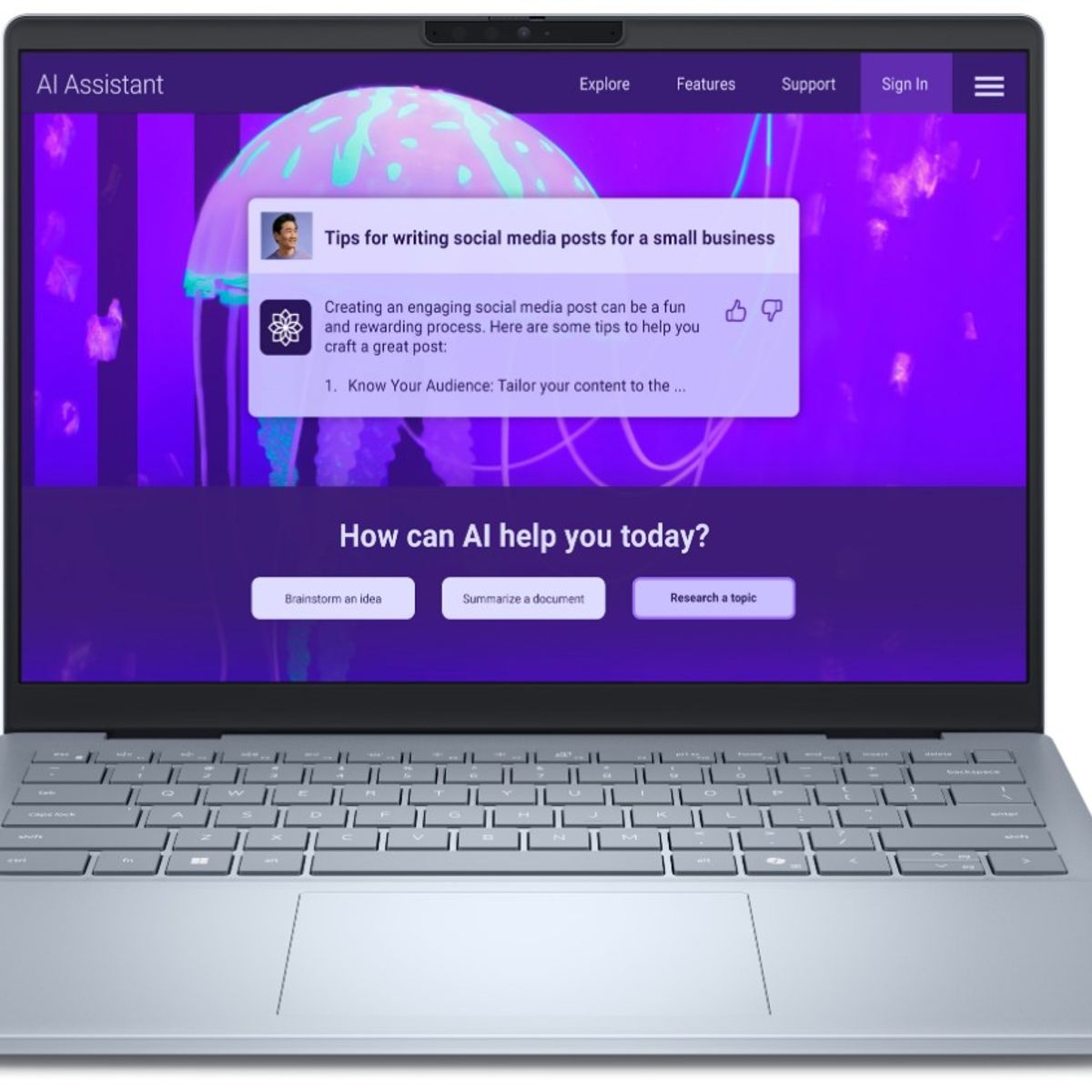 DELL - Laptop Dell 14 Plus 2.5K Intel Core Ultra 7-256V 16 GB RAM 1 TB SSD Win11 14'