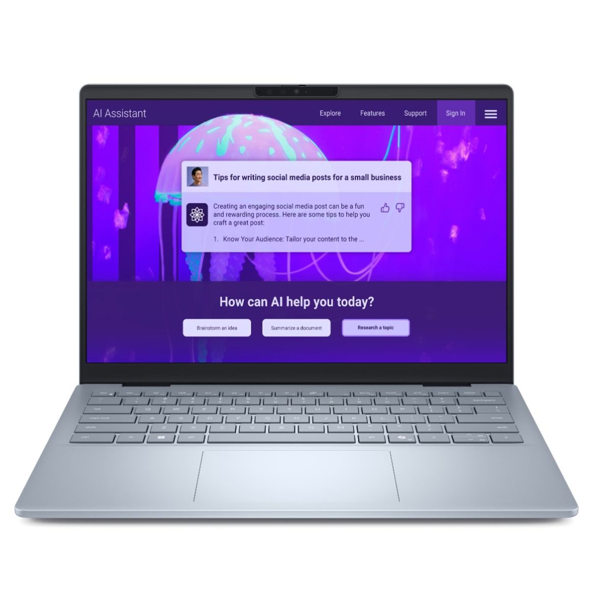 DELL - Laptop Dell 14 Plus 2.5K Intel Core Ultra 7-256V 16 GB RAM 1 TB SSD Win11 14'