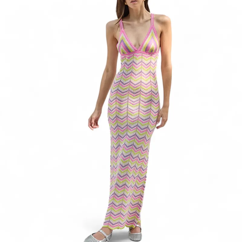 GENERICO - Vestido Arcoiris Hilo Tacto 468G Ane-39 Color Rosado