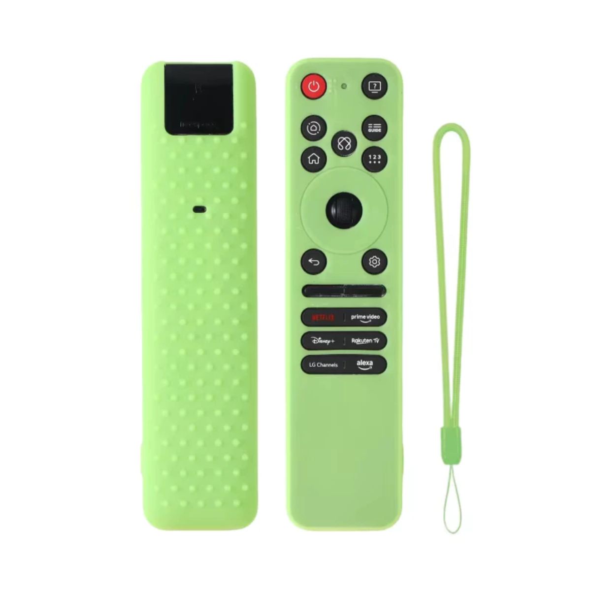 CASE - Funda protector para Control LG Magic 2025 MR25 verde luminiscente