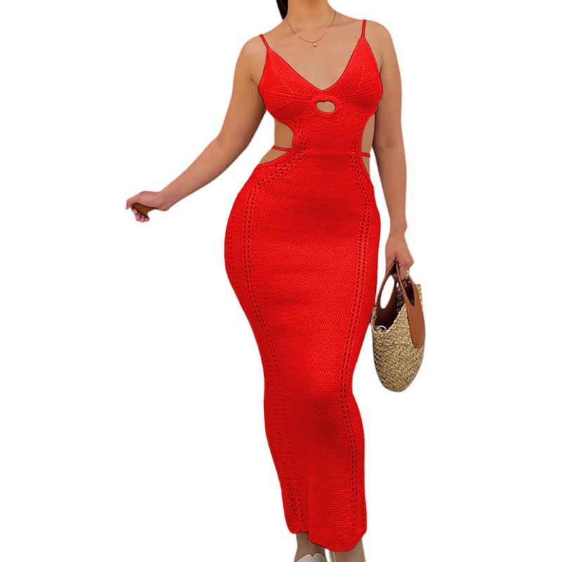 GENERICO - Vestido Hilo Tacto 127G Eve-27 Color Rojo