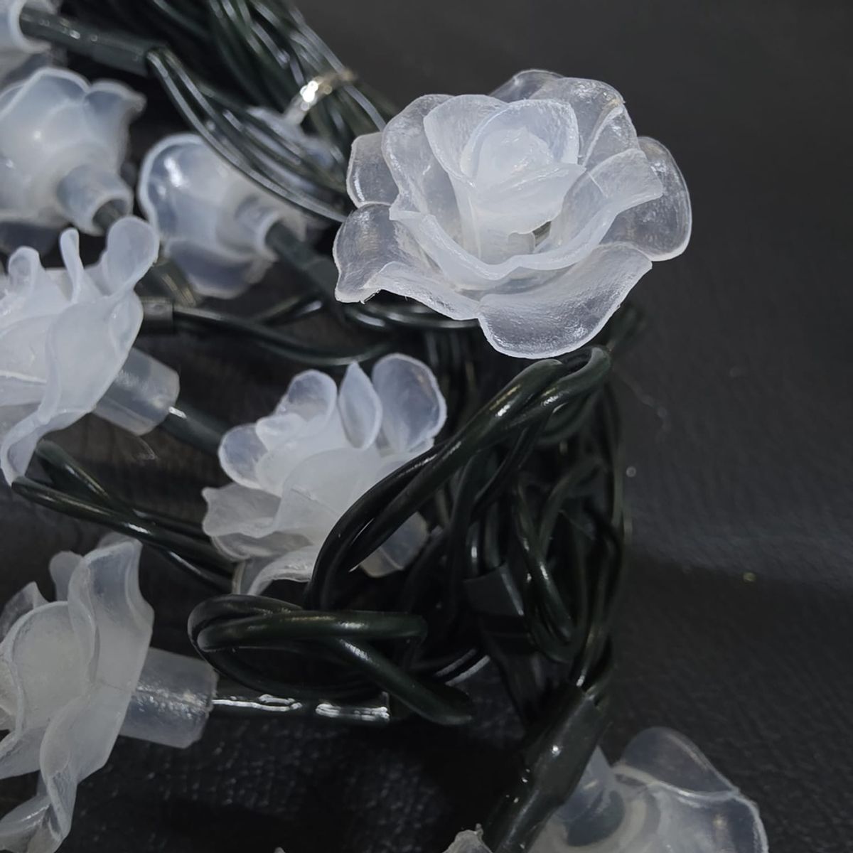 GENERICO - LUCES DE NAVIDAD SOLAR ROSA AMBAR 5M-20 LED