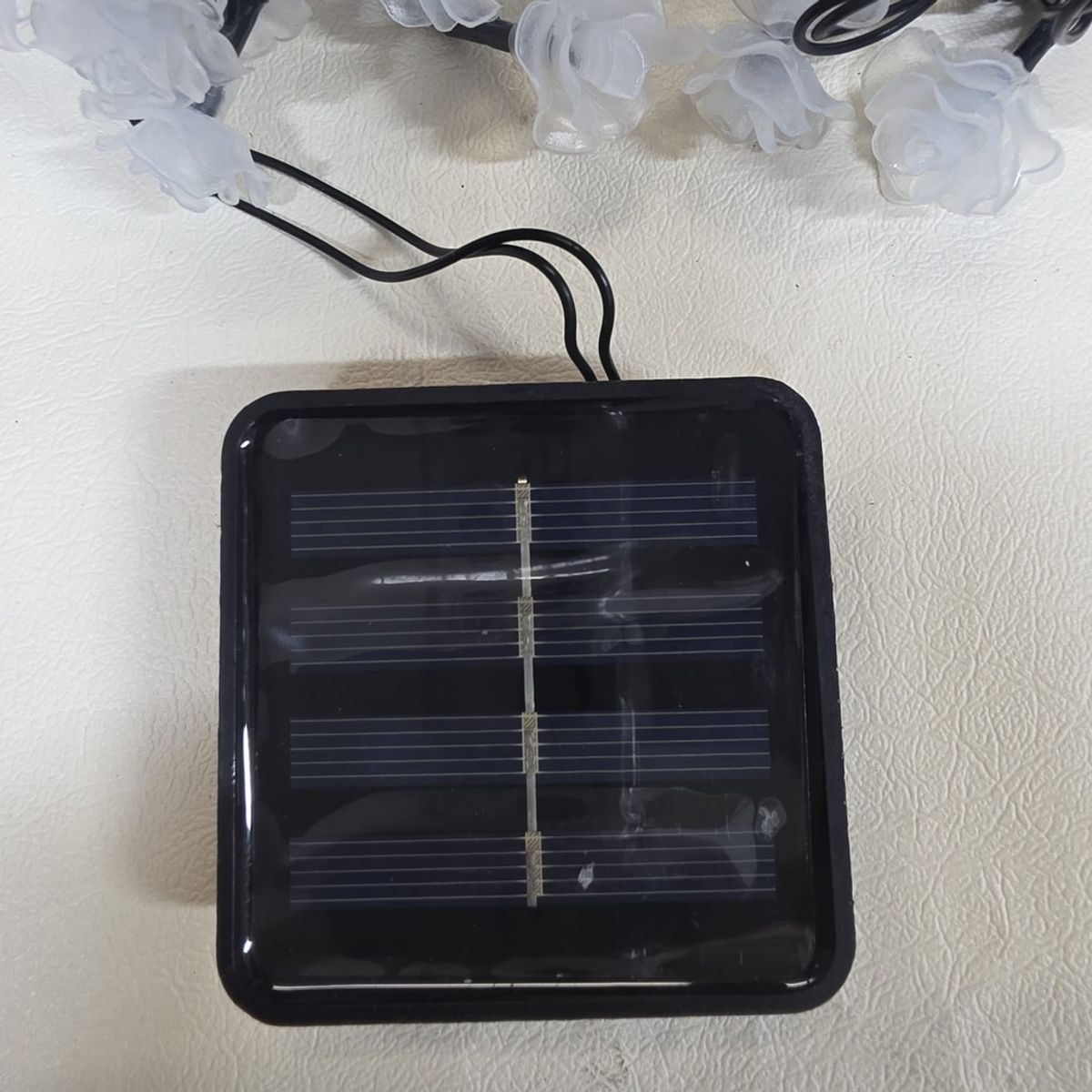 GENERICO - LUCES DE NAVIDAD SOLAR ROSA BLANCA 5M-20 LED