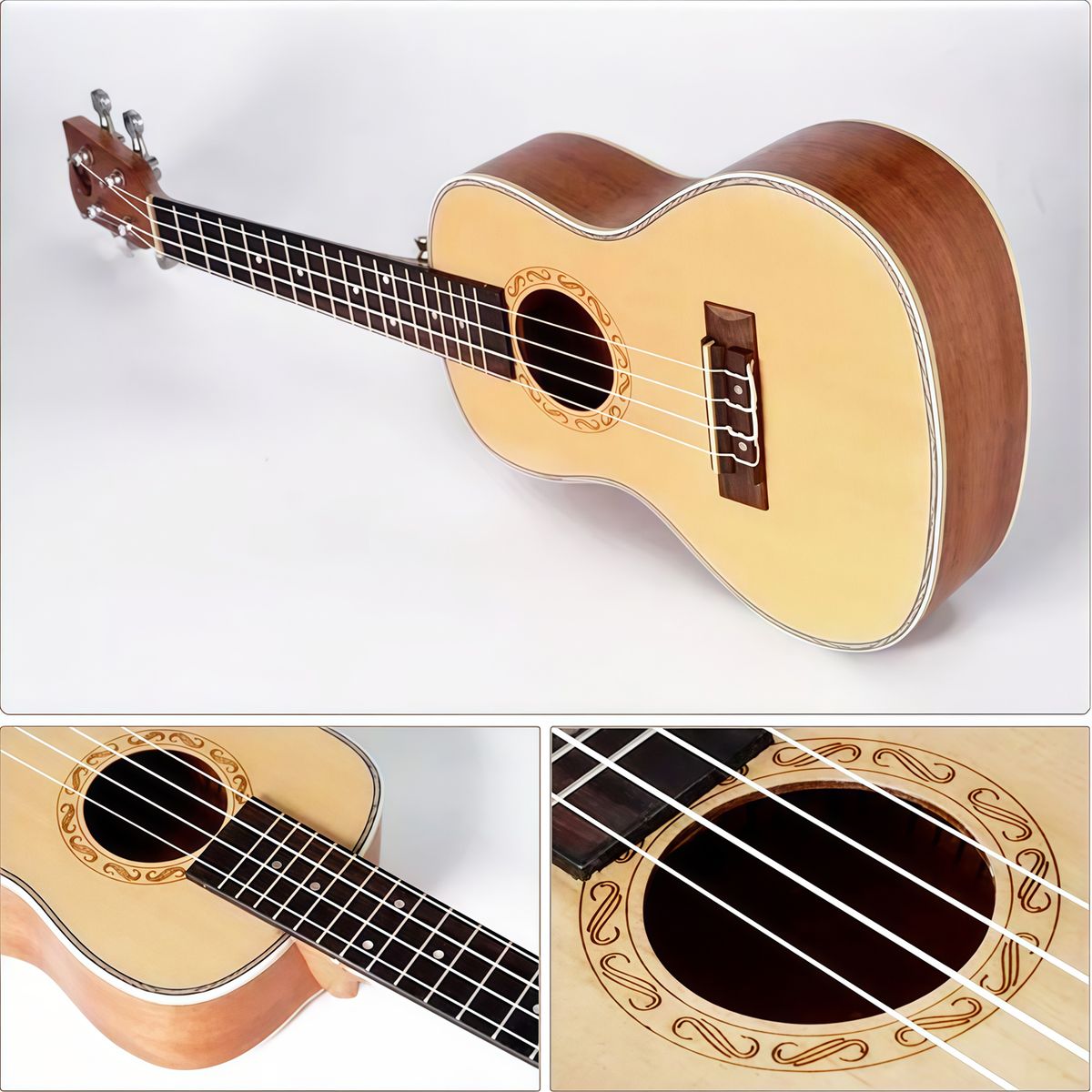 GENERICO - UKELELE CONCIERTO SEMI-PROFESIONAL MARCA TITAN