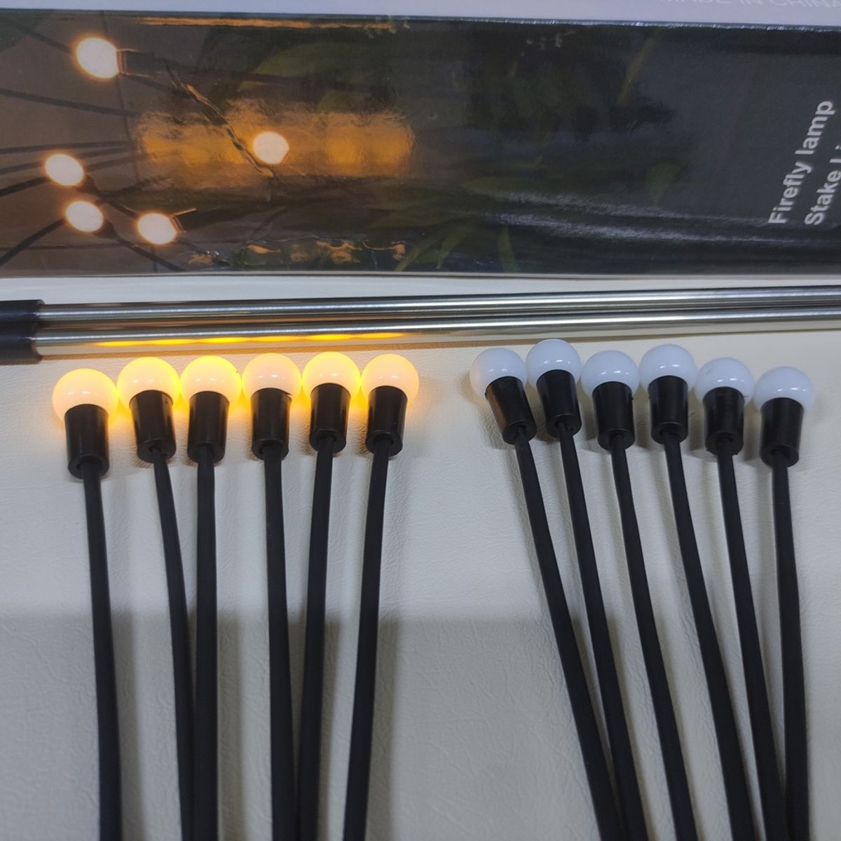 GENERICO - PACK 2 LUCES SOLARES LUCIERNAGA -P-44-