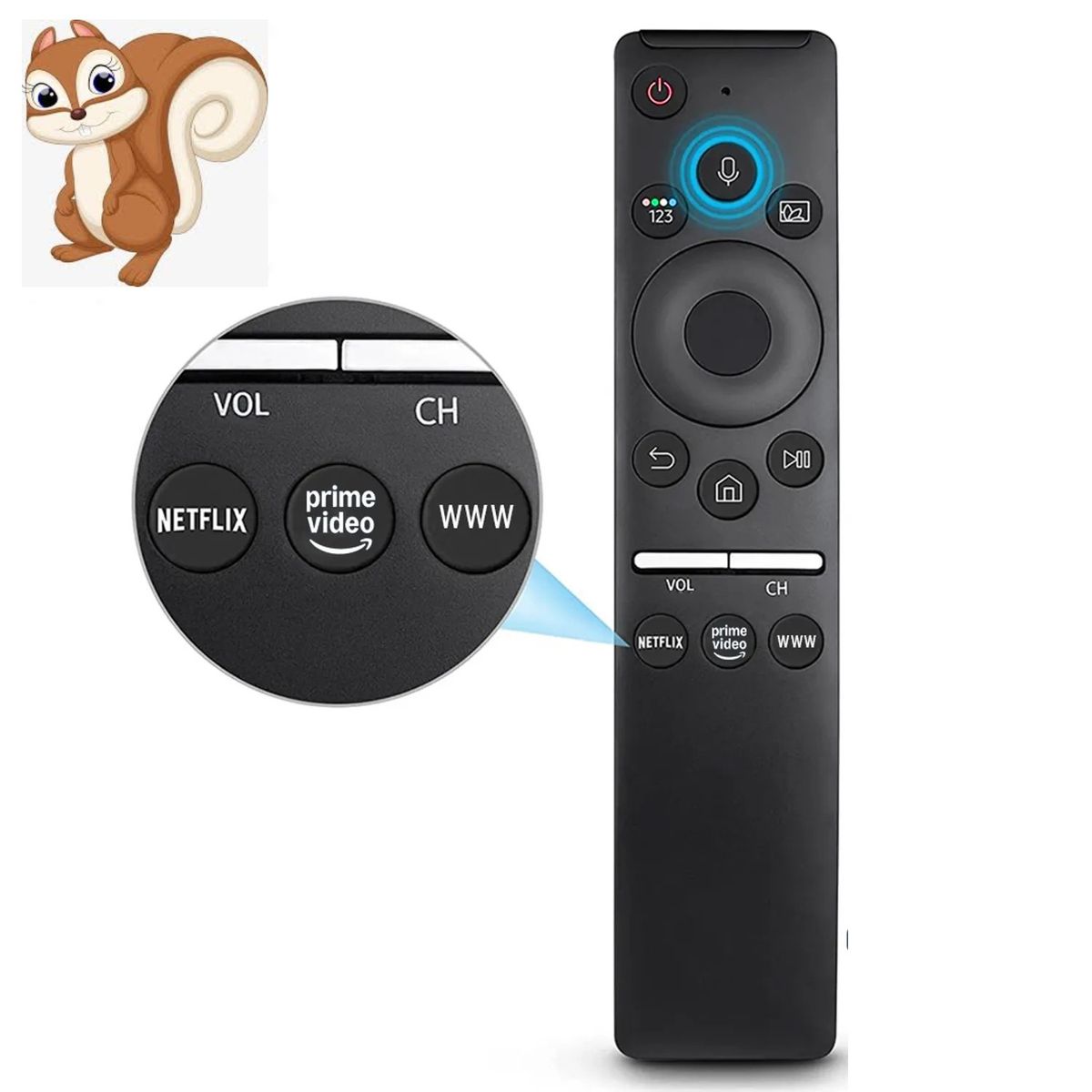 GENERICO - Control Remoto BN59-01312 Por Voz Para Tv Samsung Smart