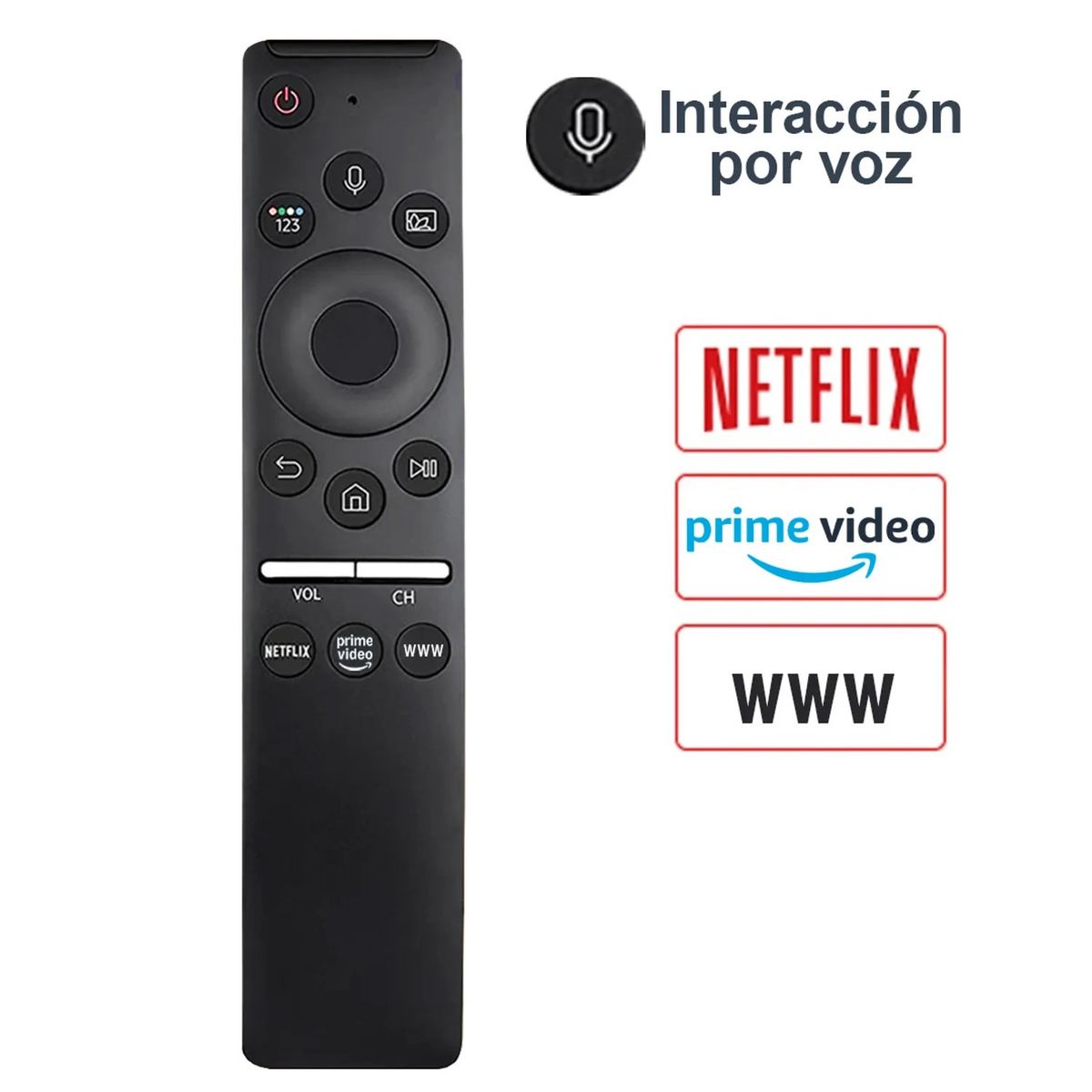 GENERICO - Control Remoto BN59-01312 Por Voz Para Tv Samsung Smart