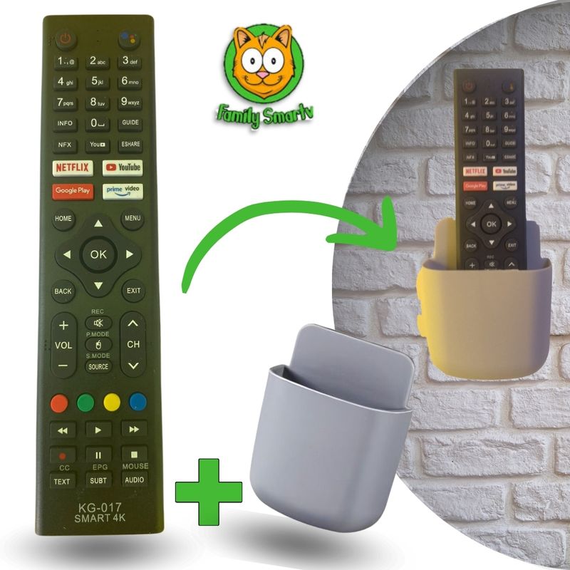 GENERICO - Control Remoto Compatible para Tv Smar Royal + Sooporte