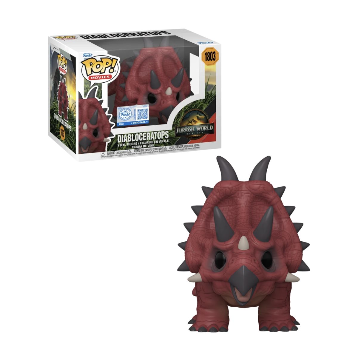 FUNKO - Diabloceratops Funko Pop 1803 Jurassic World Exclusivo