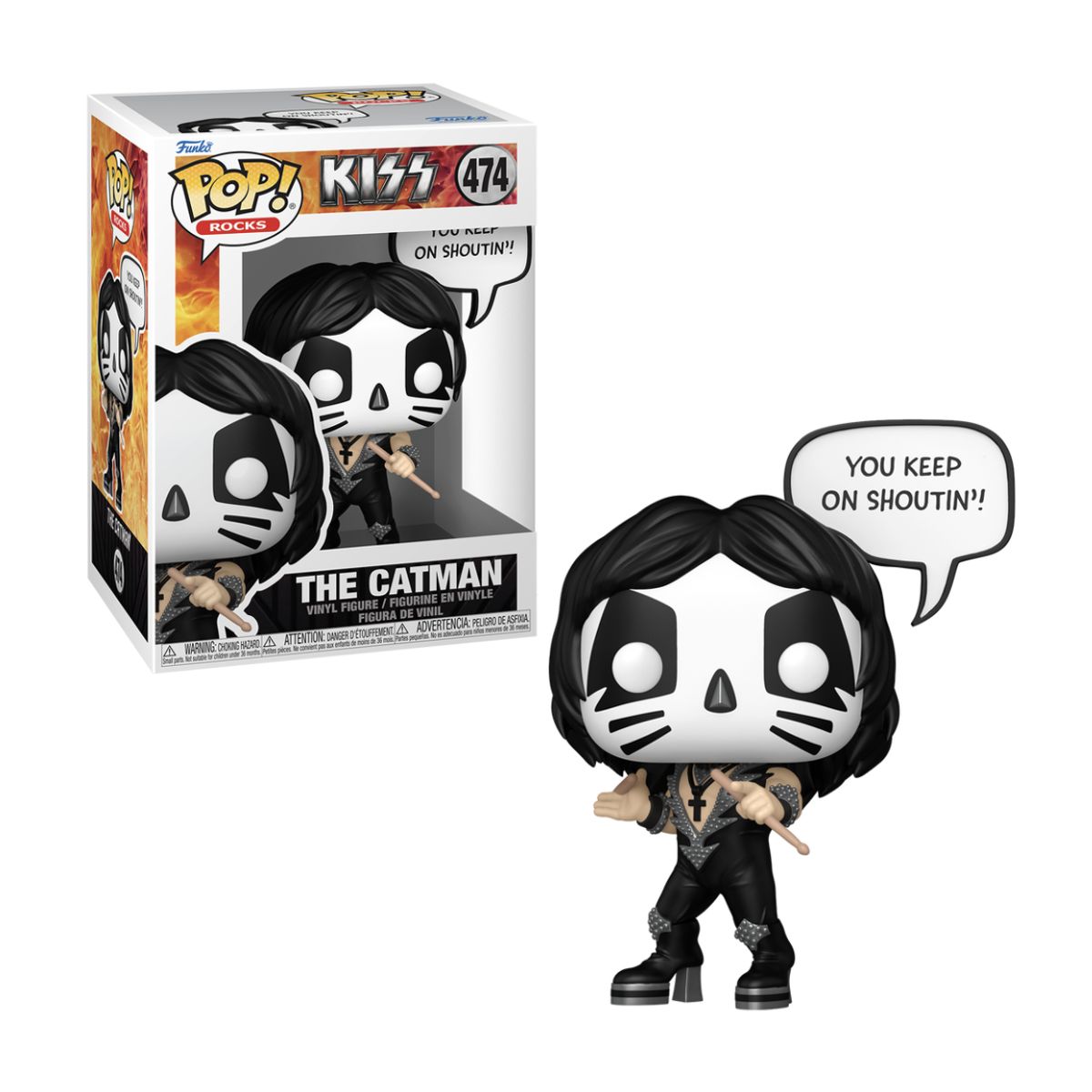 FUNKO - The Catman Funko Pop 474 Kiss Rock and Roll All Nite