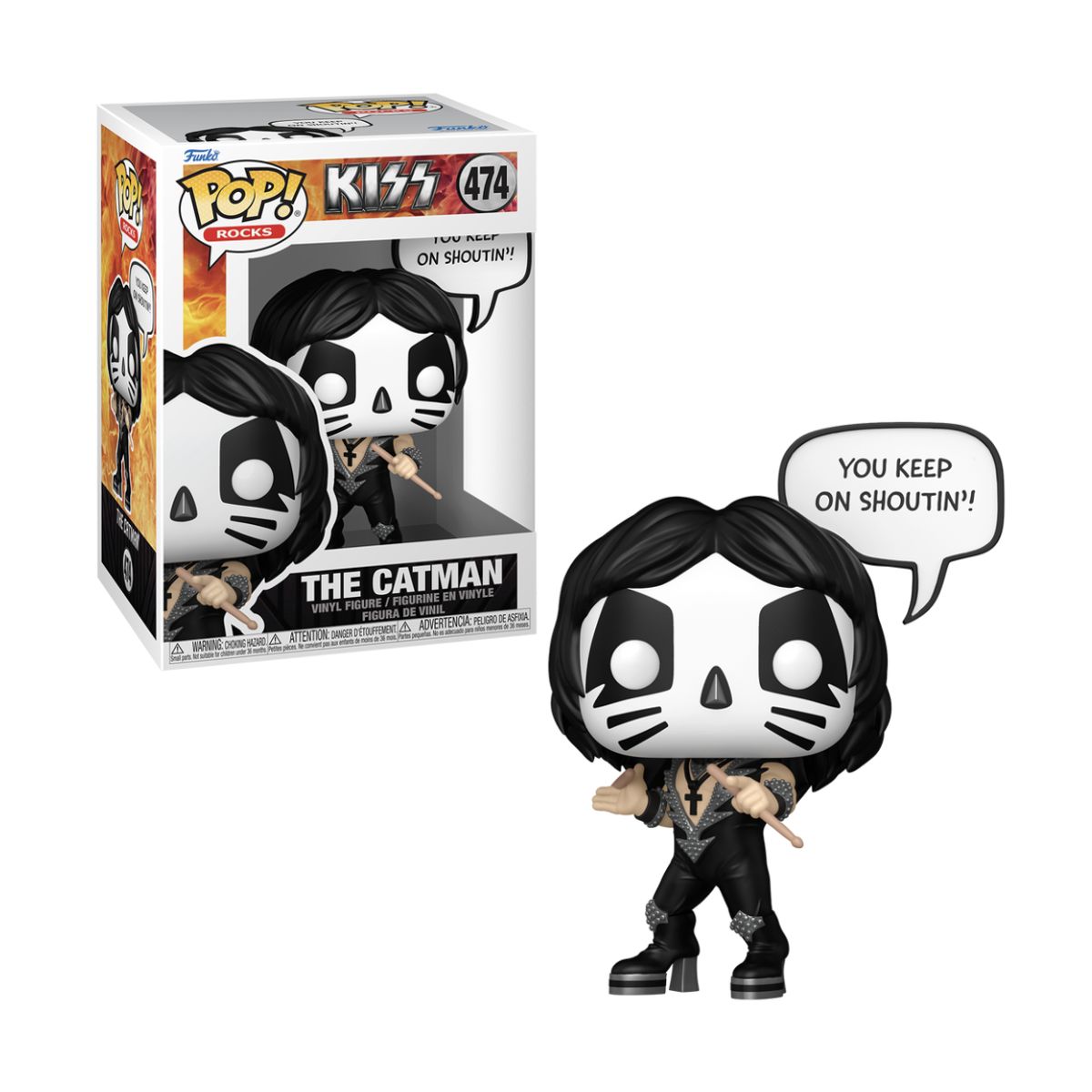 FUNKO - The Catman Funko Pop 474 Kiss Rock and Roll All Nite