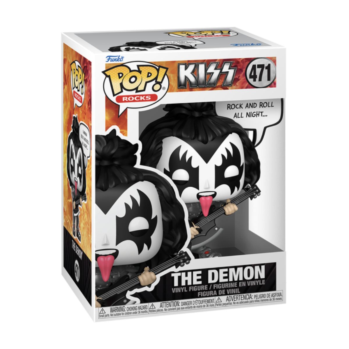 FUNKO - The Demon Funko Pop 471 Kiss Rock and Roll All Nite