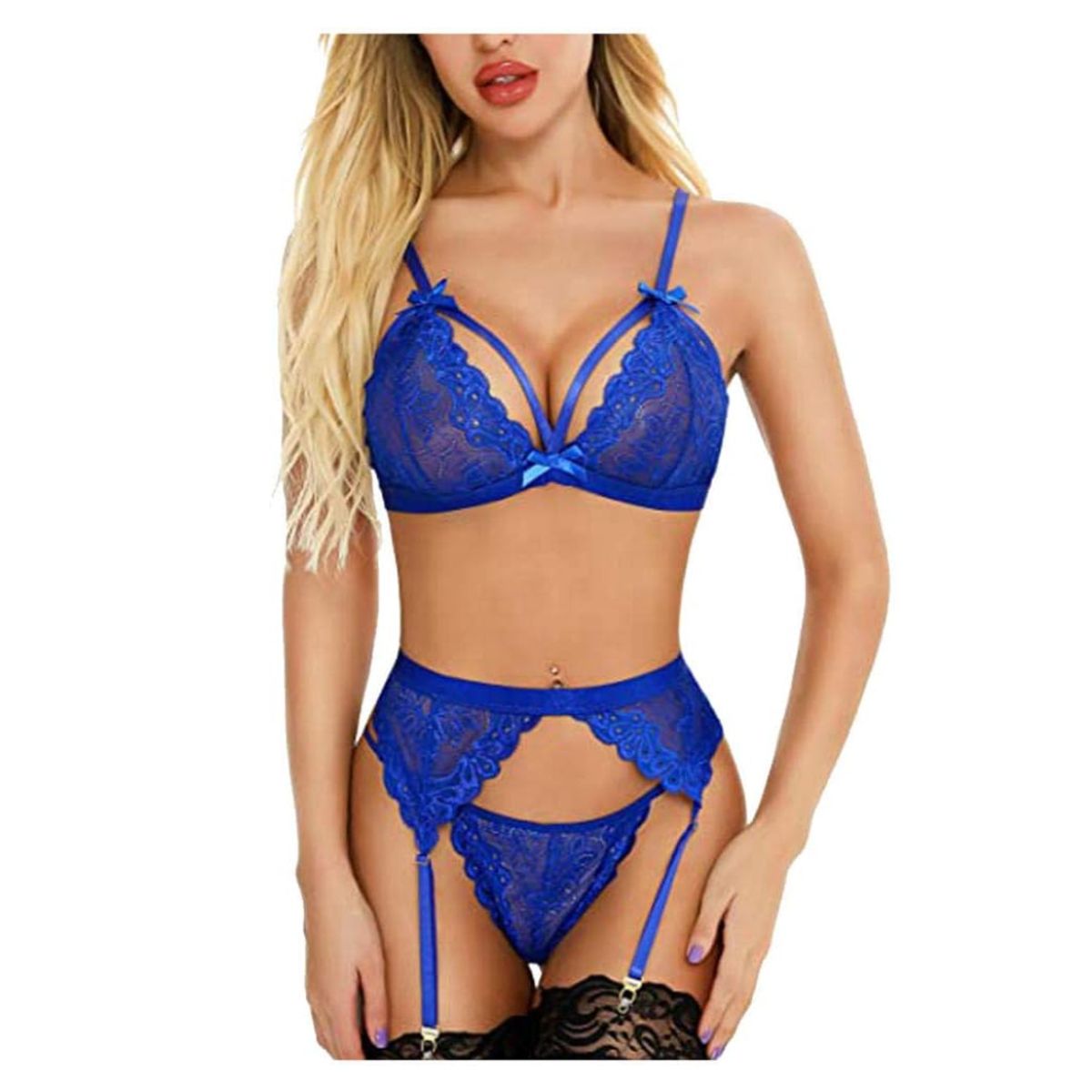 GENERICO - Set de Lencería para Mujer de Encaje con Sujetadores