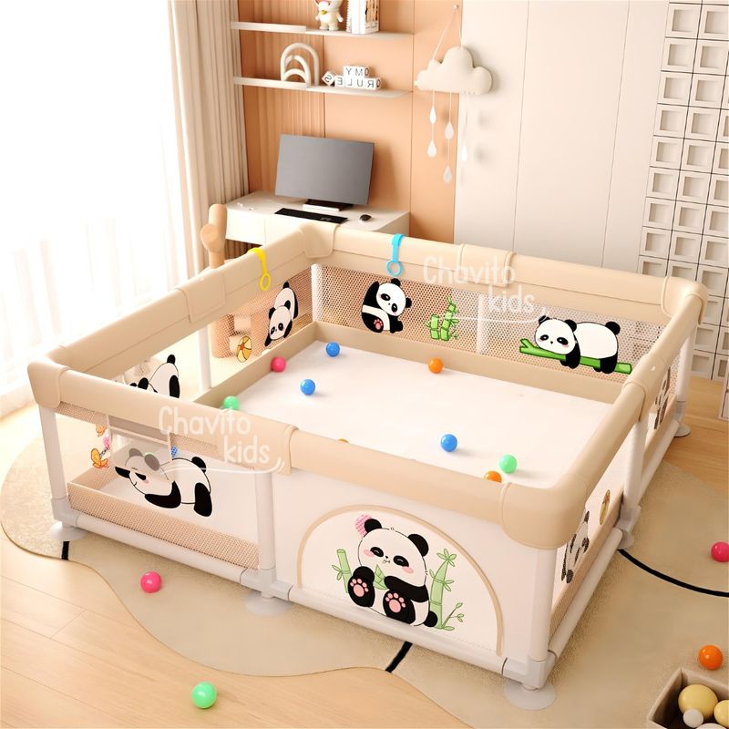 GENERICO - CORRAL INFANTIL DE TELA DIDACTICO 150 X 150 cm