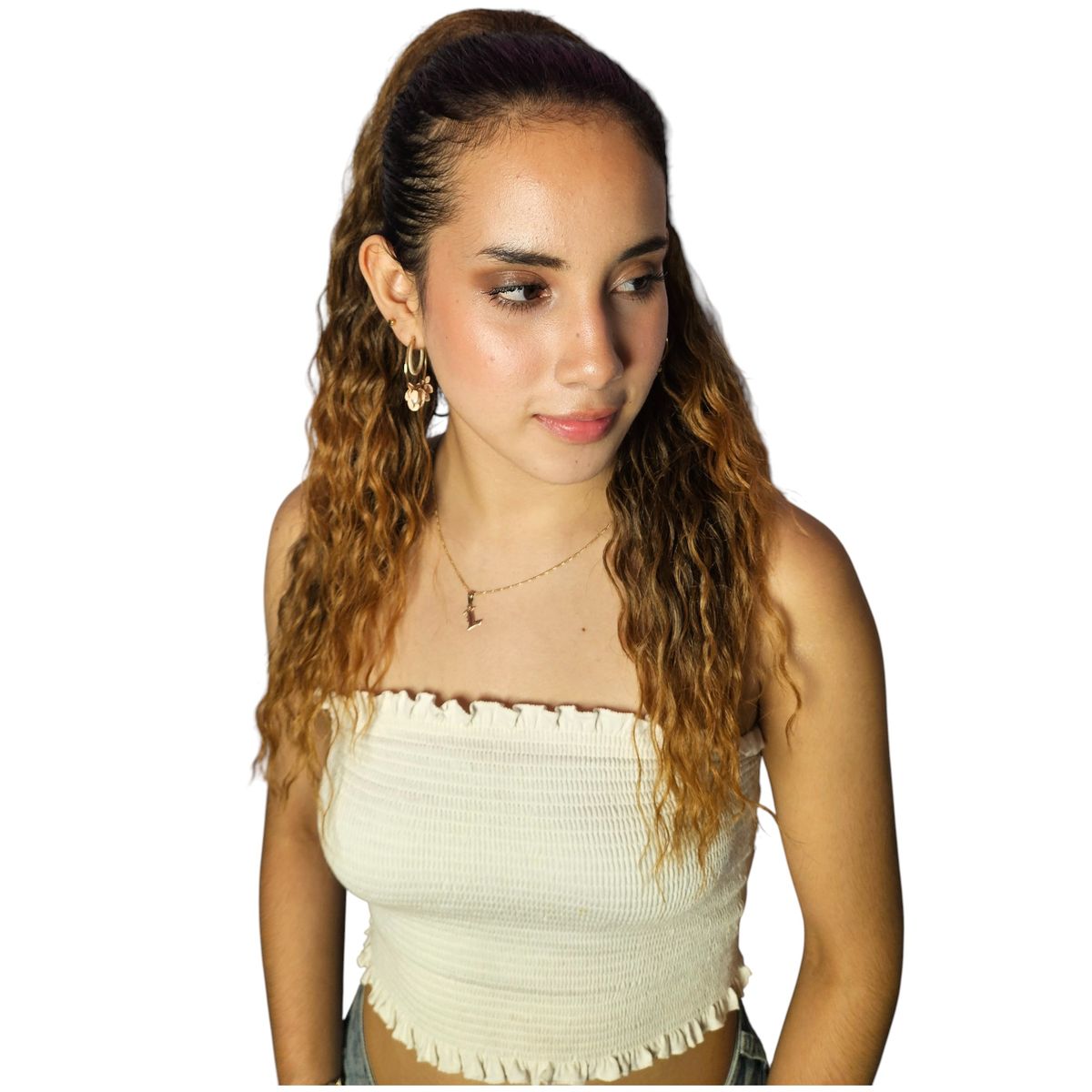 GENERICO - EXTENSIONES DE COLA DE FIBRA FUTURA RIZOS SOÑADOS DE 51CM DE LARGO Y 120GR CON 2 CLIP Y LIGA AJUSTABLE - MORENA ILUMINADA