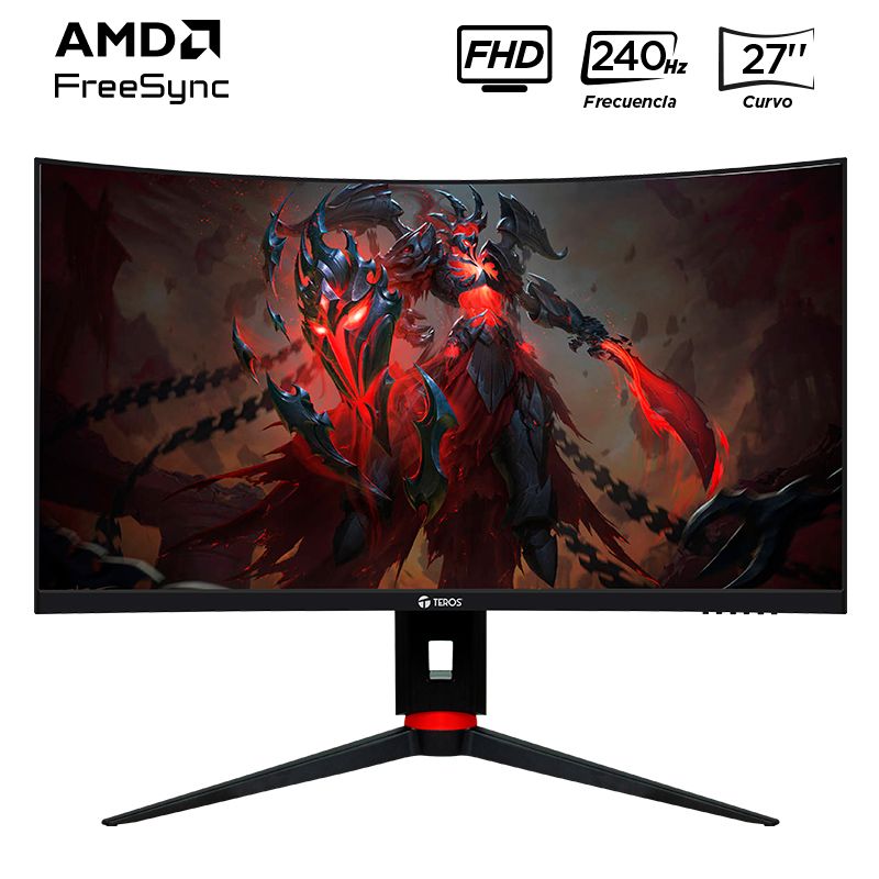 TEROS - Monitor Gaming Curvo TEROS TE-2764G 27" FHD VA 240 Hz 1ms