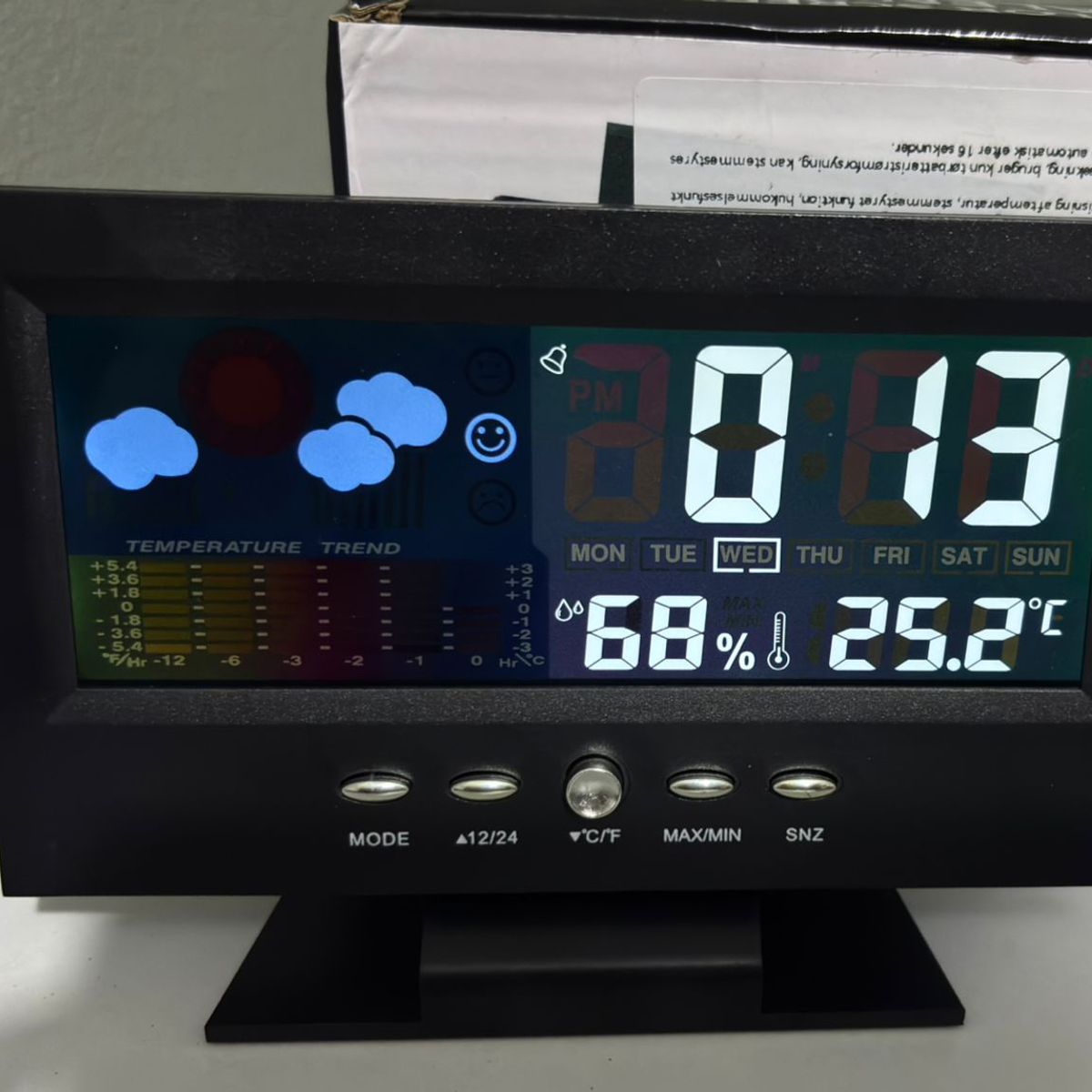GENERICO - HIGROMETRO RELOJ ESTACION METEOROLOGICA